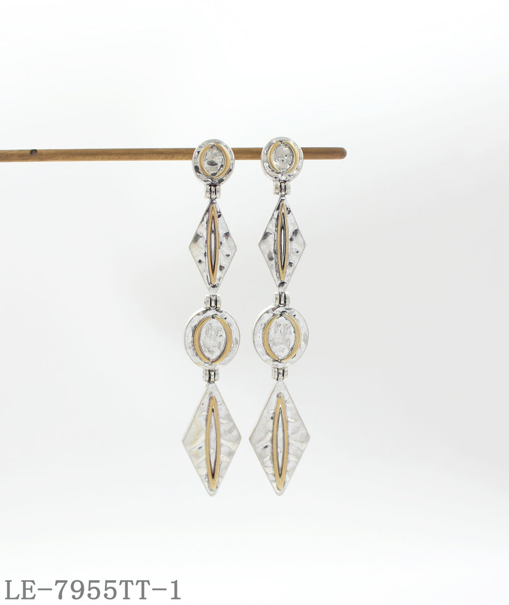 Hand-Painted Zircon Earrings