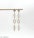 Hand-Painted Zircon Earrings