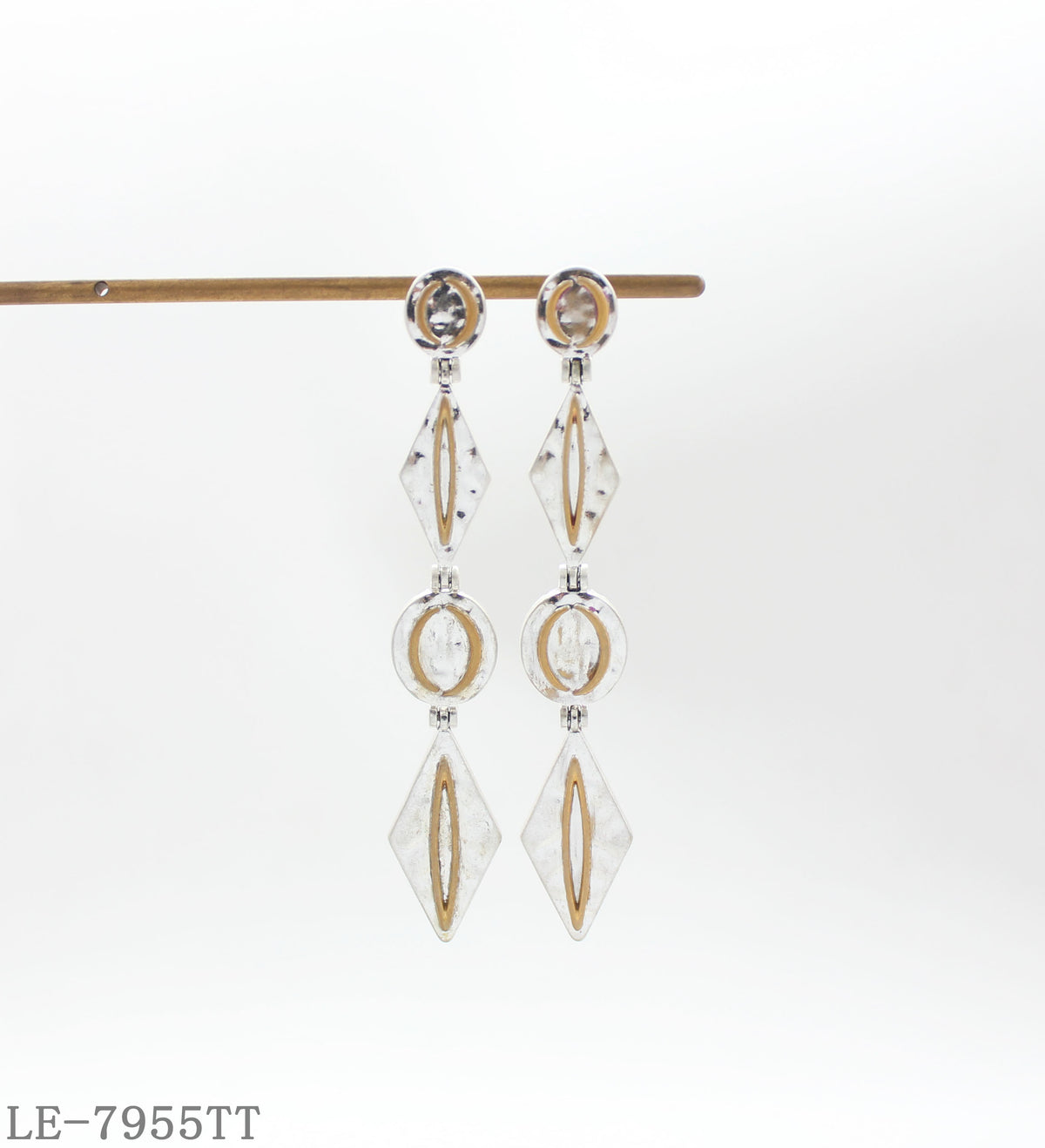 Hand-Painted Zircon Earrings