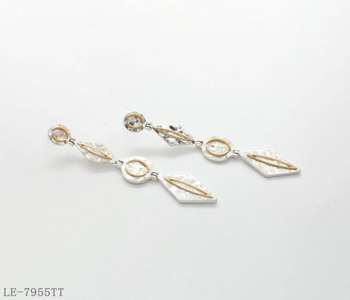 Hand-Painted Zircon Earrings