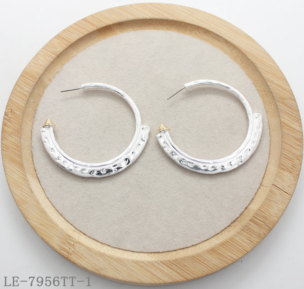 Hand-Painted Metal Earrings