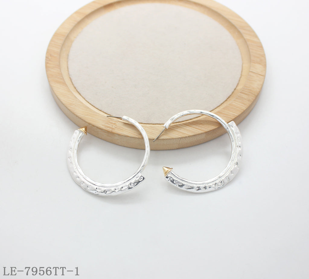 Hand-Painted Metal Earrings