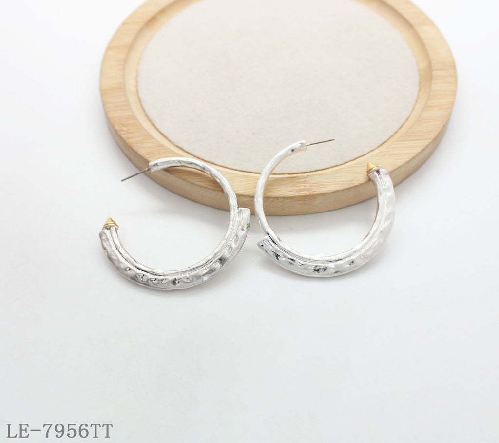Hand-Painted Metal Earrings