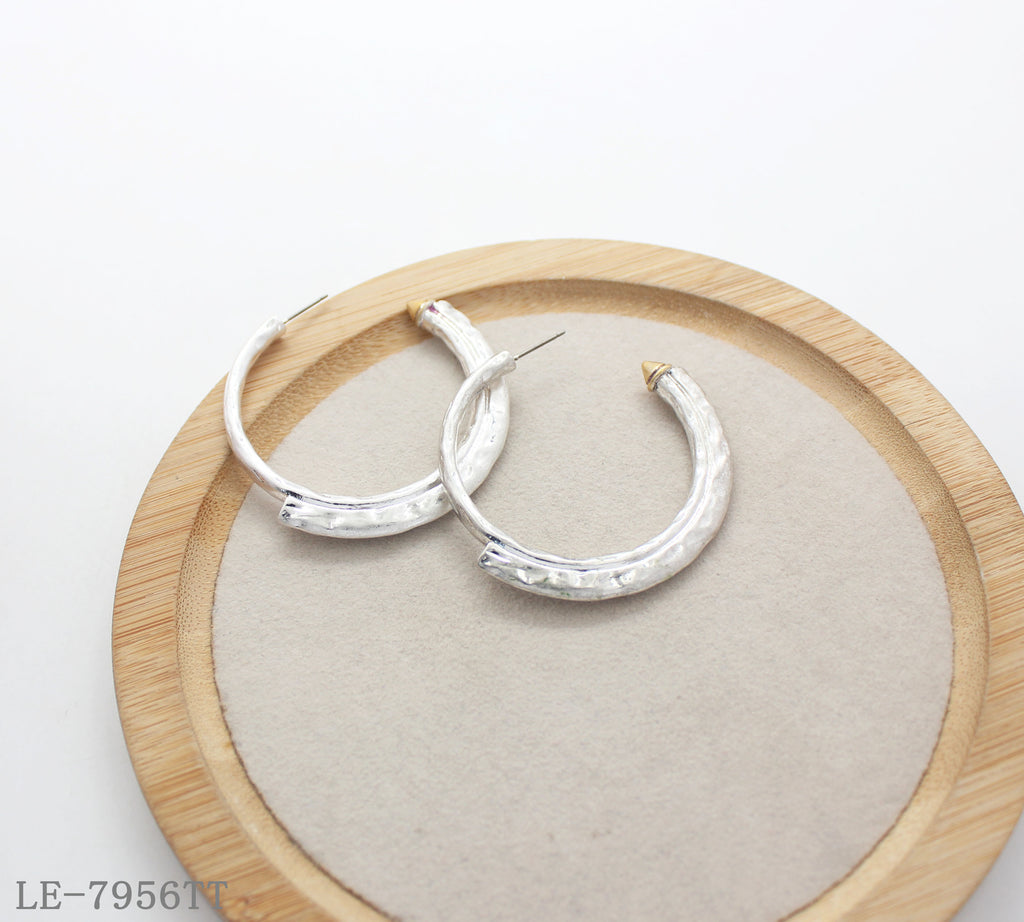 Hand-Painted Metal Earrings