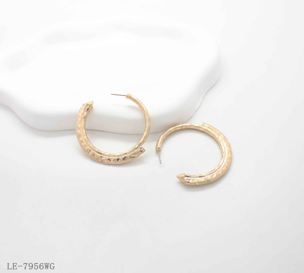 Warm Gold-Tone Earrings
