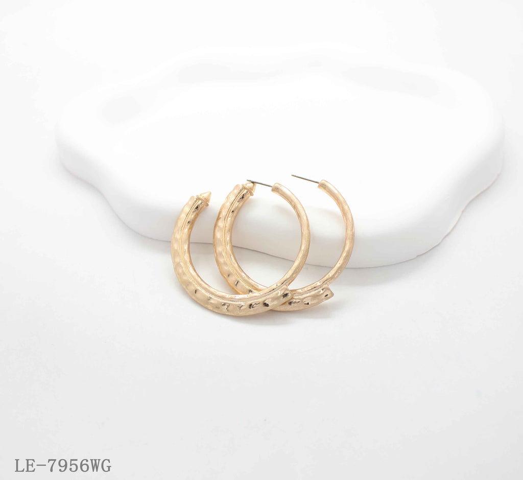 Warm Gold-Tone Earrings