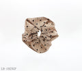 Vintage Plaid Mini Heart Oversized Scrunchie | Lightweight Resin Fiber Soft Elastic Women Daily Stackable Hair Tie Factory Wholesale