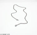Vintage Black Nickel Paperclip Link Necklace | Copper Chain Zinc Alloy OT Toggle Clasp Unisex Dark Tone Layering Clavicle Chain Factory Wholesale