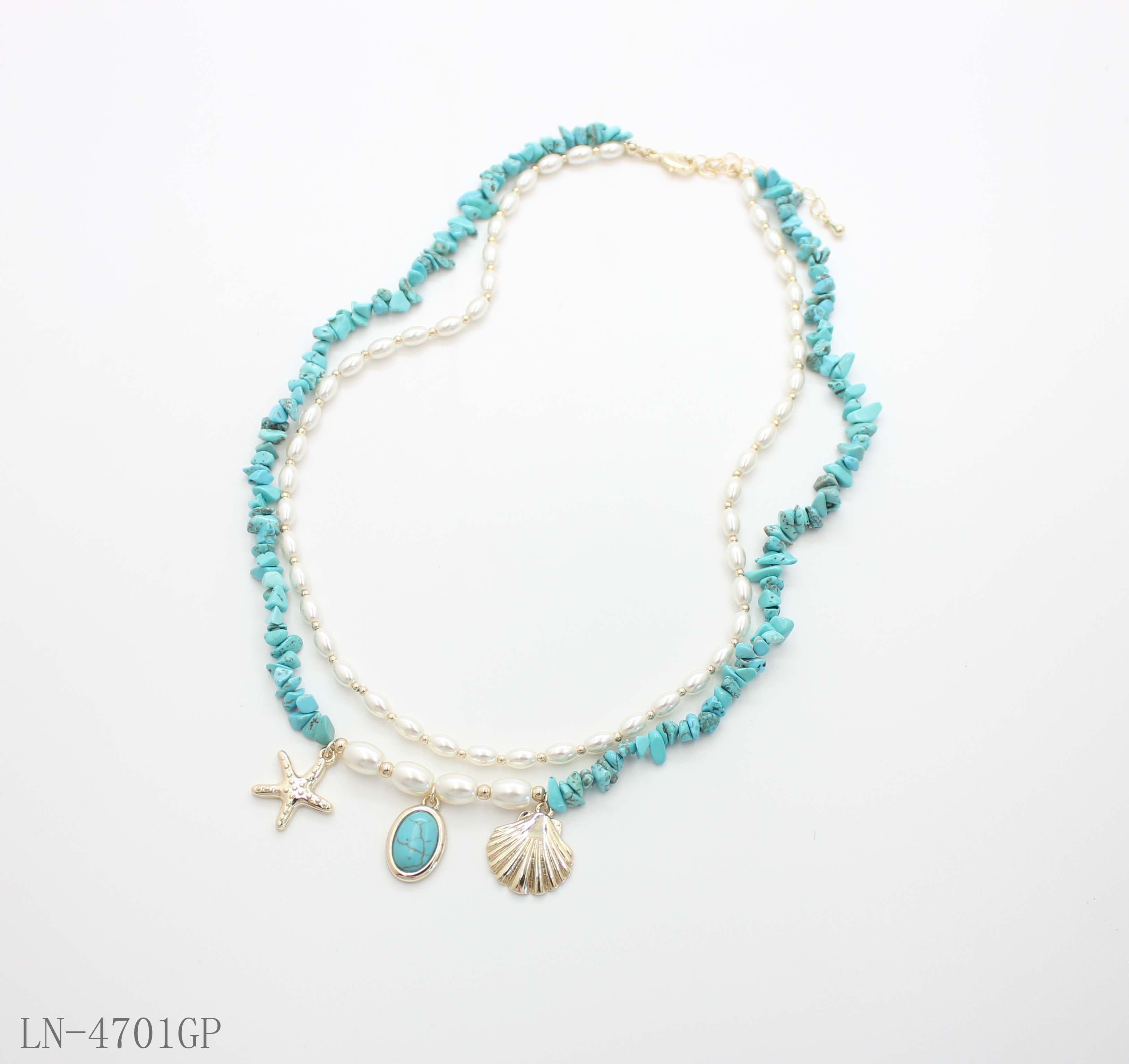 LN-4701GP Wholesale Necklace | OEM ODM Custom Fashion Jewelry Manufacturer