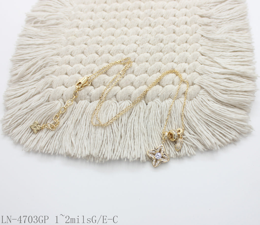 LN-4703GP 1~2milsG E-C Wholesale Necklace | OEM ODM Custom Fashion Jewelry Manufacturer