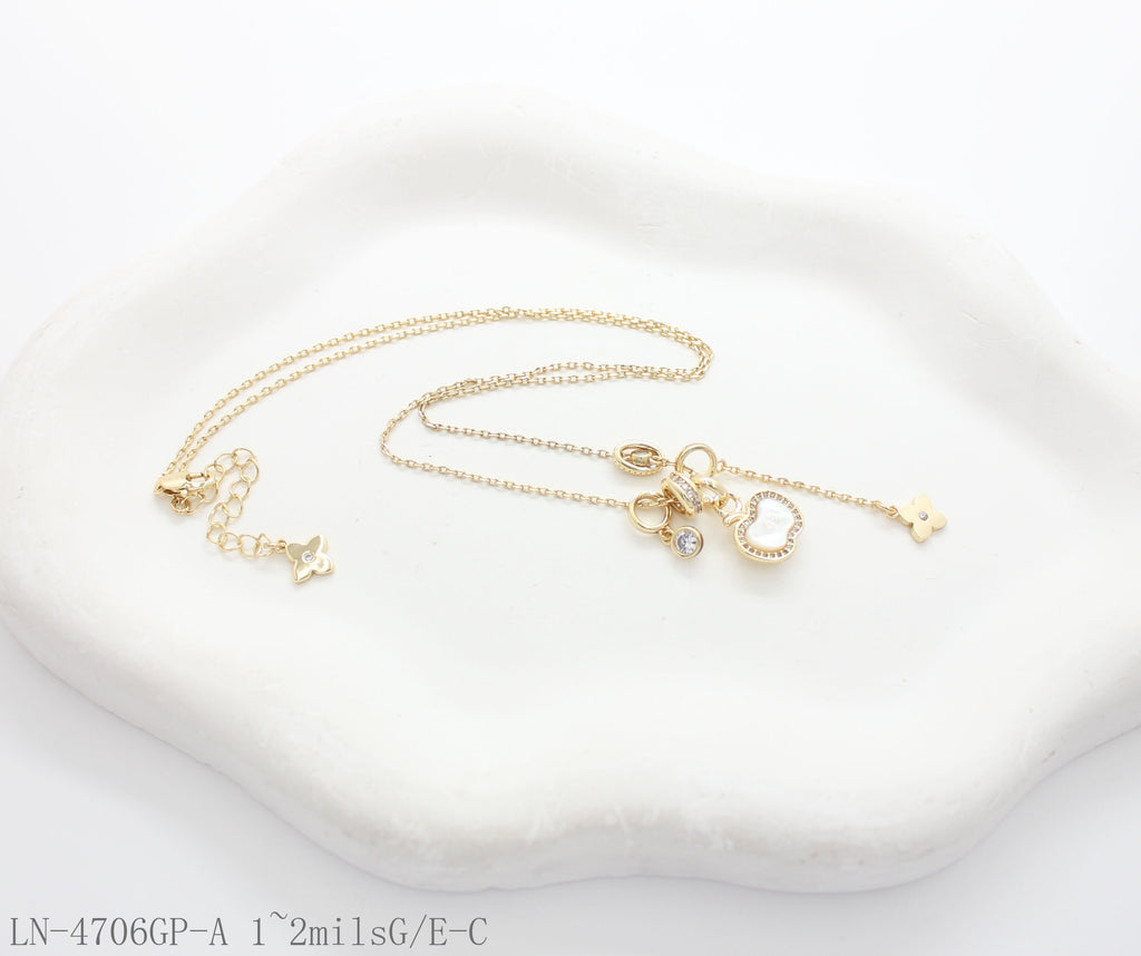 LN-4706GP-A 1~2milsG E-C Wholesale Necklace | OEM ODM Custom Fashion Jewelry Manufacturer