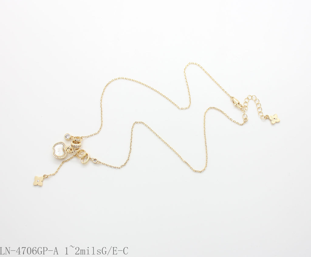 LN-4706GP-A 1~2milsG E-C Wholesale Necklace | OEM ODM Custom Fashion Jewelry Manufacturer