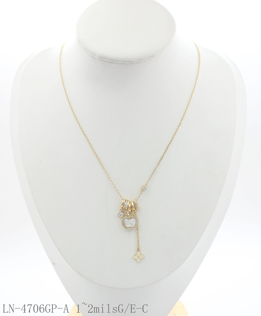 LN-4706GP-A 1~2milsG E-C Wholesale Necklace | OEM ODM Custom Fashion Jewelry Manufacturer