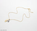 Two-Tone Overlapped Organic Teardrop Pendant Necklace | Copper Zinc Alloy Gold & Imitation White Platinum Plated Women Minimal Stackable Choker Necklace Factory Wholesale
