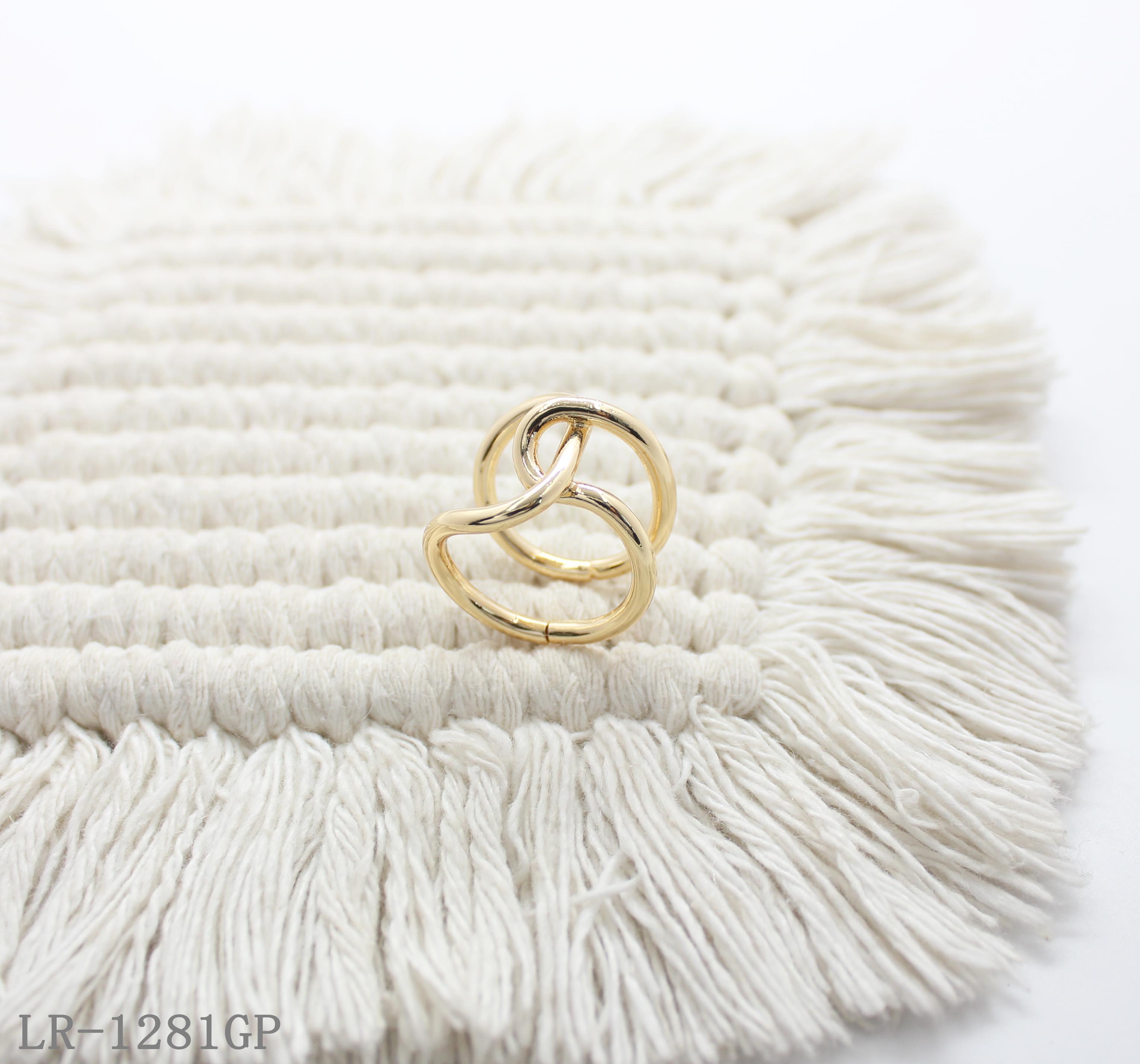 Knot Heart Gold Plated Copper Minimalist Statement Ring | Factory Direct Wholesale