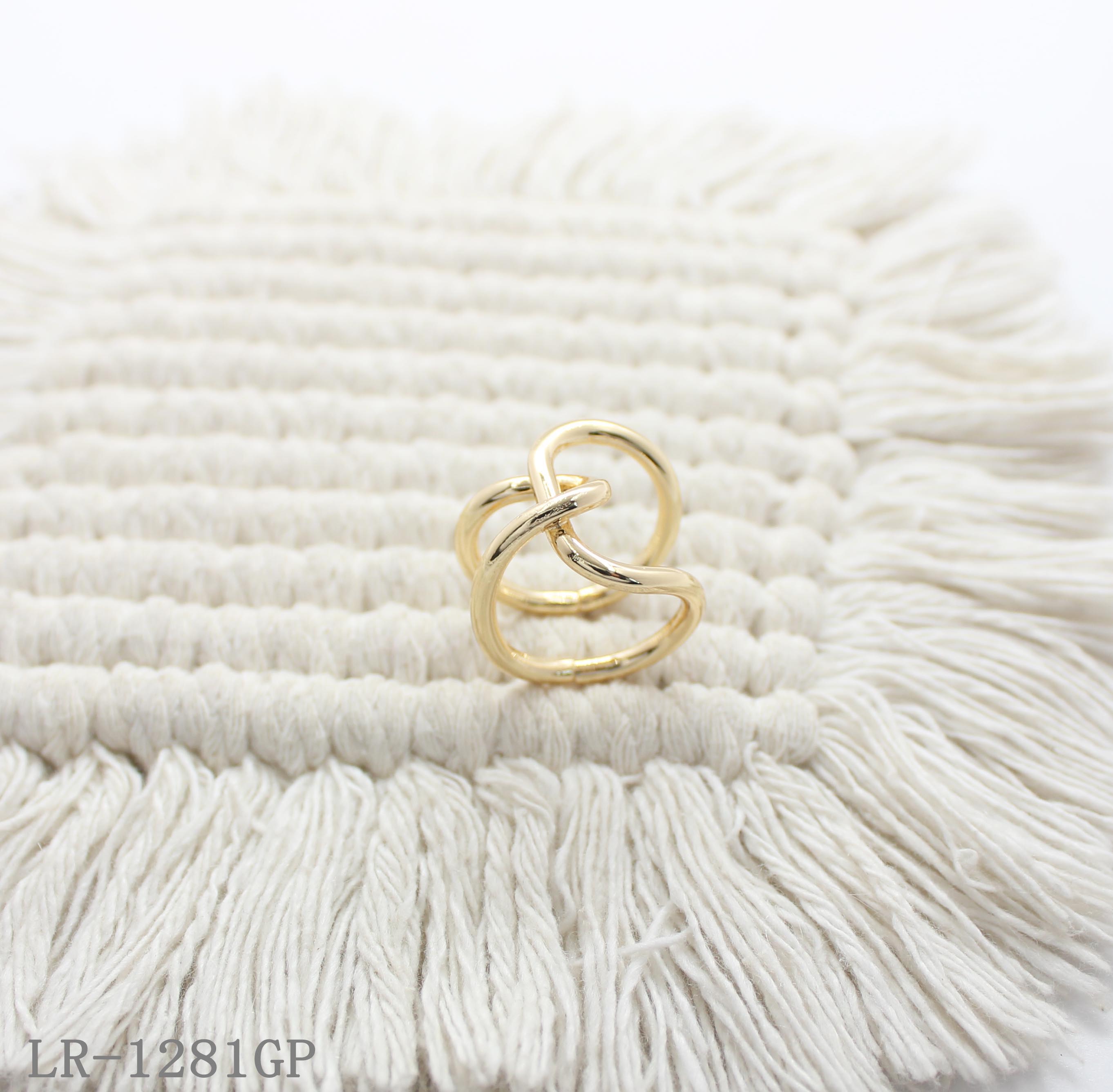 Knot Heart Gold Plated Copper Minimalist Statement Ring | Factory Direct Wholesale