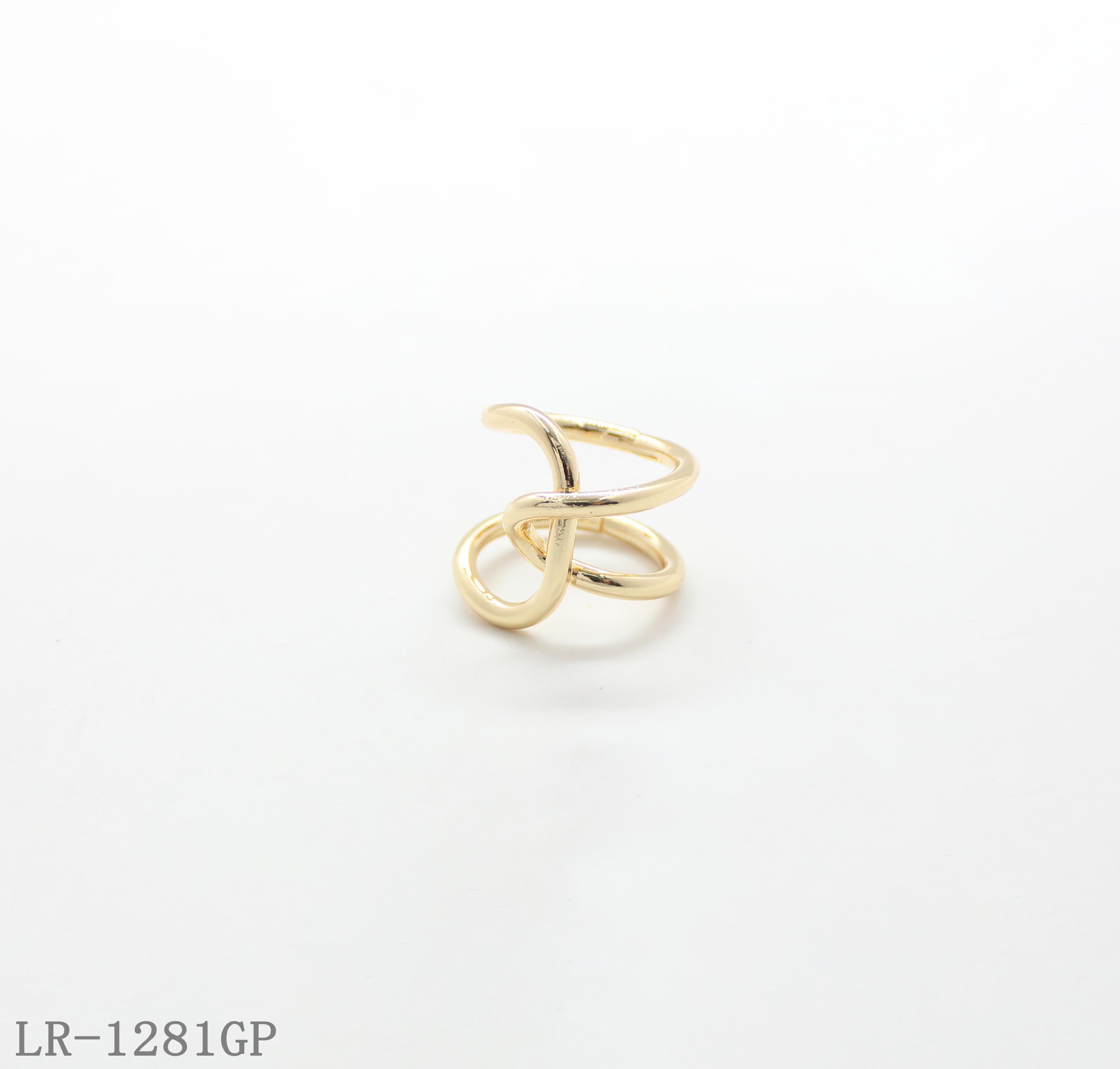 Knot Heart Gold Plated Copper Minimalist Statement Ring | Factory Direct Wholesale
