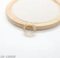 Encased Zinc Alloy Band Clear Resin Statement Ring | Factory Direct Wholesale