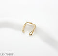 Geometric Arch & Square Gold Plated Copper Open Statement Ring | Factory Direct Wholesale