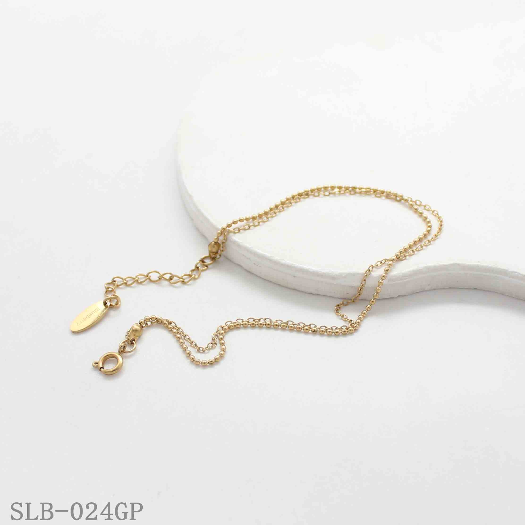 Dual Strand Micro Thin Plain O Cable Bracelet | Solid Stainless Steel Vacuum Ion Gold Plated Lobster Clasp Adjustable Women Layering Base Wrist Chain Factory Wholesale