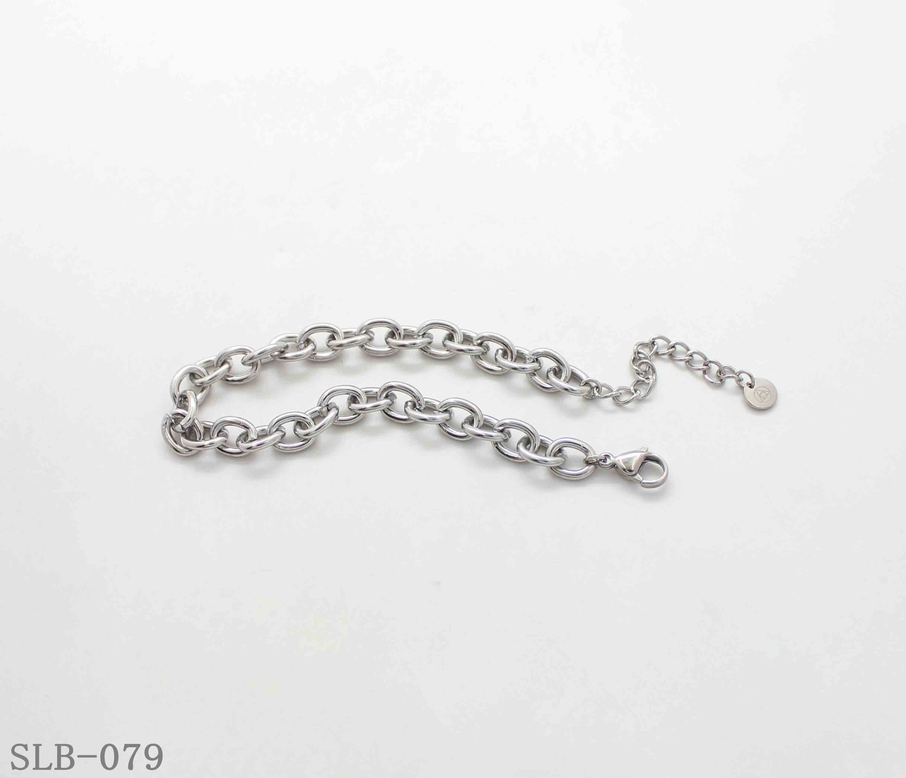 Smooth Polished Oval O-Link Adjustable Stainless Steel Minimalist Bracelet | Factory Direct Wholesale