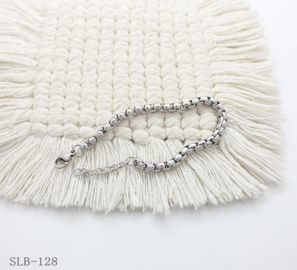 Smooth Round Box Chain Adjustable Stainless Steel Minimalist Daily Bracelet | Factory Direct Wholesale