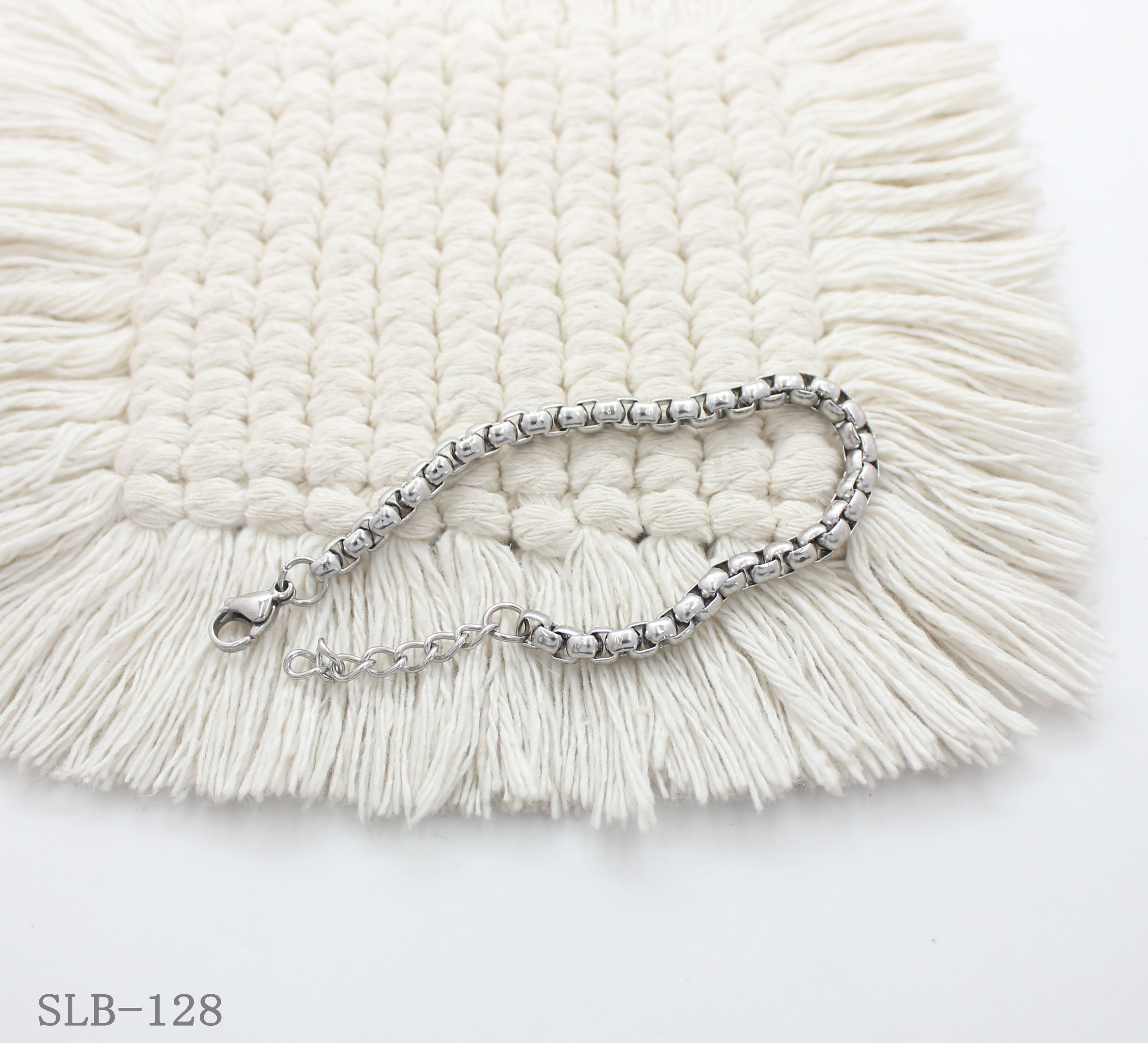 Smooth Round Box Chain Adjustable Stainless Steel Minimalist Daily Bracelet | Factory Direct Wholesale