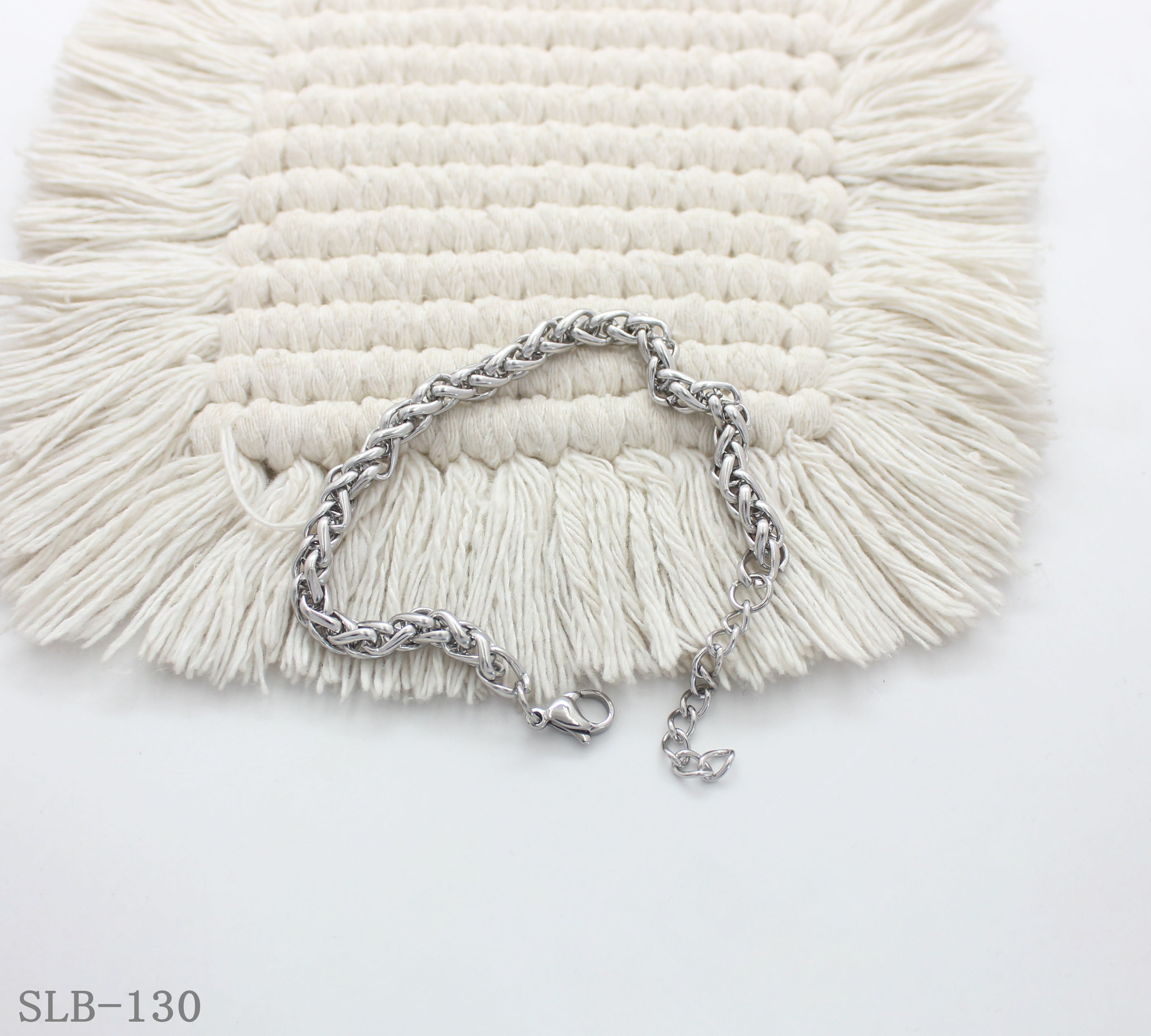 Intricate Braided Wheat Chain Adjustable Stainless Steel Minimalist Bracelet | Factory Direct Wholesale