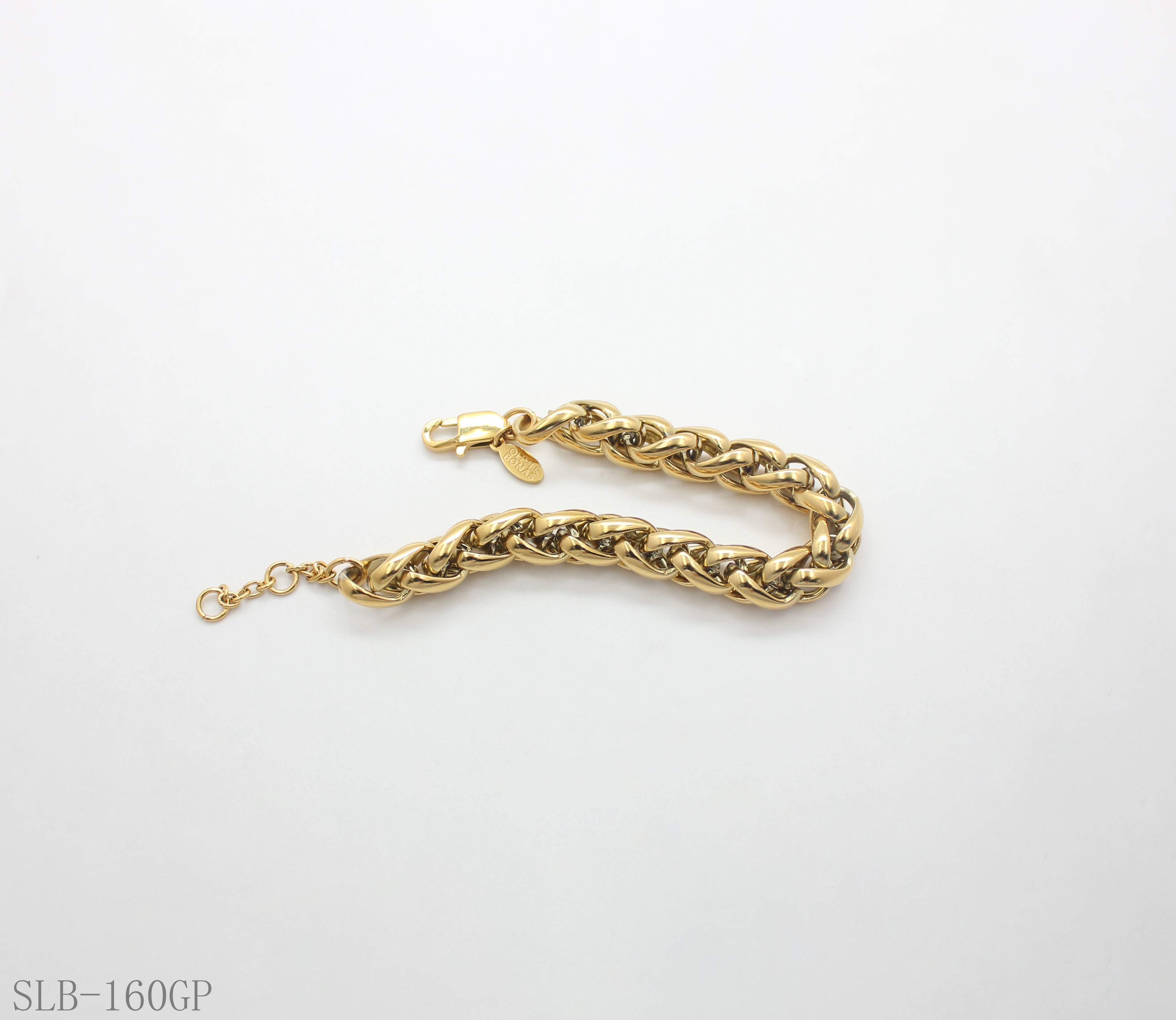 Solid Chunky Polished Cuban Link Bracelet | Solid Stainless Steel Vacuum Ion Gold Plated Lobster Clasp Adjustable Women Heavy Statement Stacking Wrist Chain Factory Wholesale