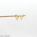 Contemporary Line Design Open Heart Stainless Steel Stud Earrings | Factory Direct Wholesale