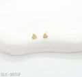 Tiny Smooth Polished Heart-Shaped Gold-Plated Stainless Steel Minimal Stud Earrings | Factory Direct Wholesale