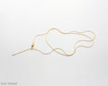 Ultra‑Thin Smooth Snake Chain Adjustable Vacuum Gold Plated Stainless Steel Everyday Necklace | Factory Direct Wholesale