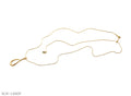 Adjustable Hollow Teardrop Pendant Fine Snake Chain Gold Plated Stainless Steel Layering Necklace | Factory Direct Wholesale