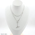 Dual Texture Paperclip Snake Toggle Clasp Minimalist Stainless Steel Layering Necklace | Factory Direct Wholesale