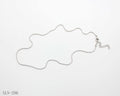 Slim Continuous Rice Link Blank Chain | Solid Stainless Steel Vacuum Ion Silver Plated Seamless Bead-Free Layering Women’s Clavicle Chain Factory Wholesale