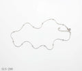 Flexible Snake Wire Beaded Station Necklace | Solid Stainless Steel Vacuum Ion Silver Plated Smooth Dotted Blank Women’s Stacking Chain Factory Wholesale