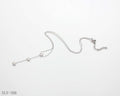 Double Strand Star Tassel Lariat Necklace | Solid Stainless Steel Vacuum Ion Silver Plated Asymmetric Y Drop Women Clavicle Chain Wholesale