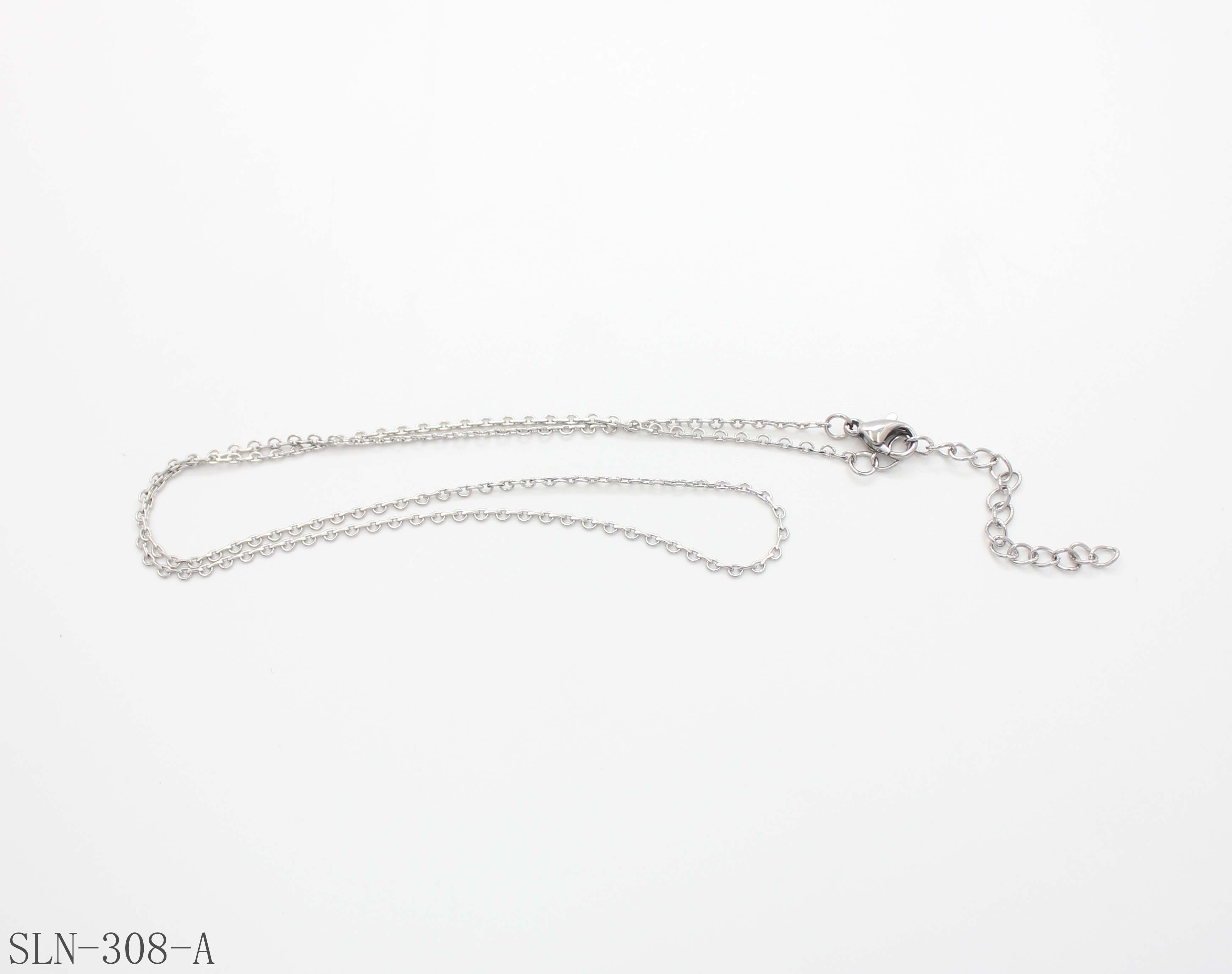 Ultra Thin O-Link Plain Basic Chain | Solid Stainless Steel Vacuum Ion Silver Plated Seamless Women DIY Stacking Clavicle Chain Factory Wholesale