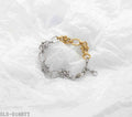 Matching Collection Floral Intertwined Two-Tone Stainless Steel Adjustable Vintage Bracelet | Factory Direct Wholesale