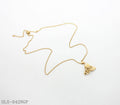 Extender 3D Embossed Rose Pendant Box Chain Gold Plated Stainless Steel Matching Necklace | Factory Direct Wholesale