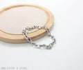 Bold Square Paperclip Link Stainless Steel Lobster Clasp Minimalist Bracelet | Factory Direct Wholesale