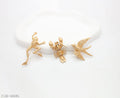 Matte Gold Embossed Frog Lobster Swallow 3‑Piece Nature‑Inspired Animal Brooch Set | Factory Direct Wholesale