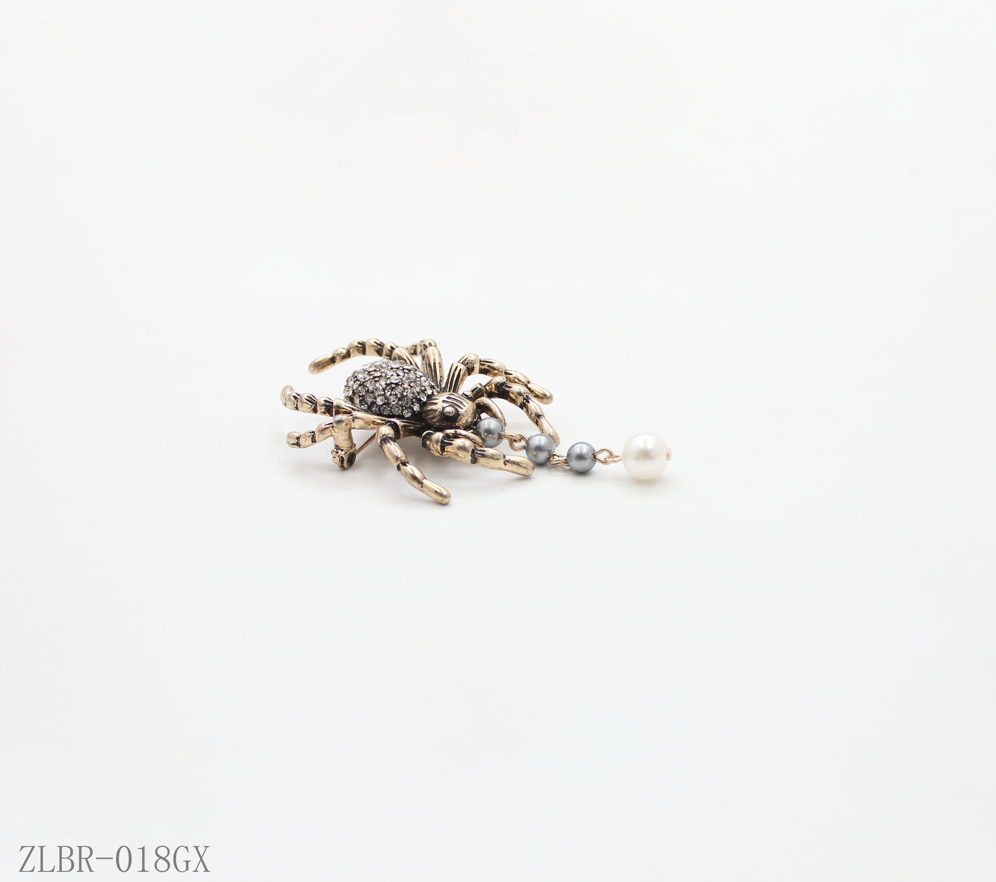Custom Crystal Spider Brooch | Wholesale Jewelry Manufacturer Vintage Spider Brooch