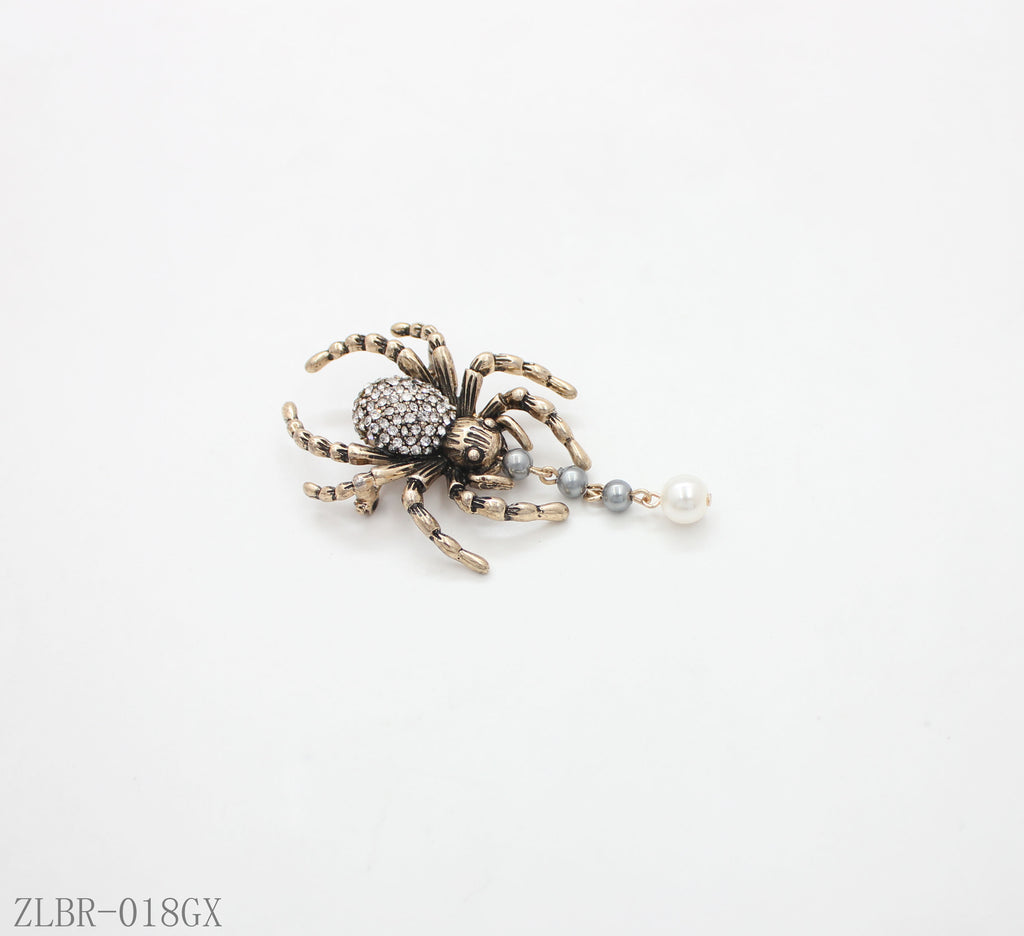 Custom Crystal Spider Brooch | Wholesale Jewelry Manufacturer Vintage Spider Brooch