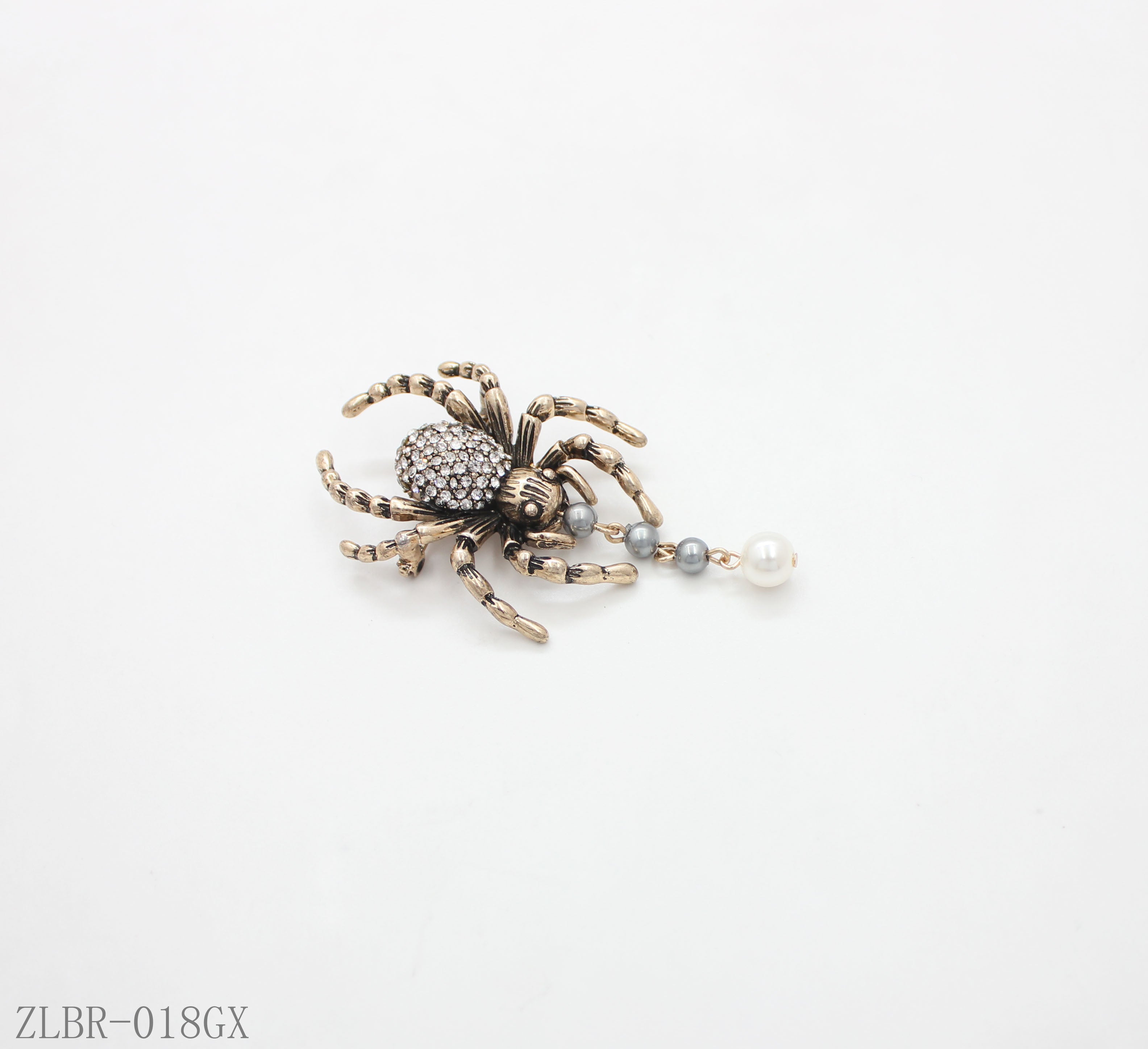 Custom Crystal Spider Brooch | Wholesale Jewelry Manufacturer Vintage Spider Brooch