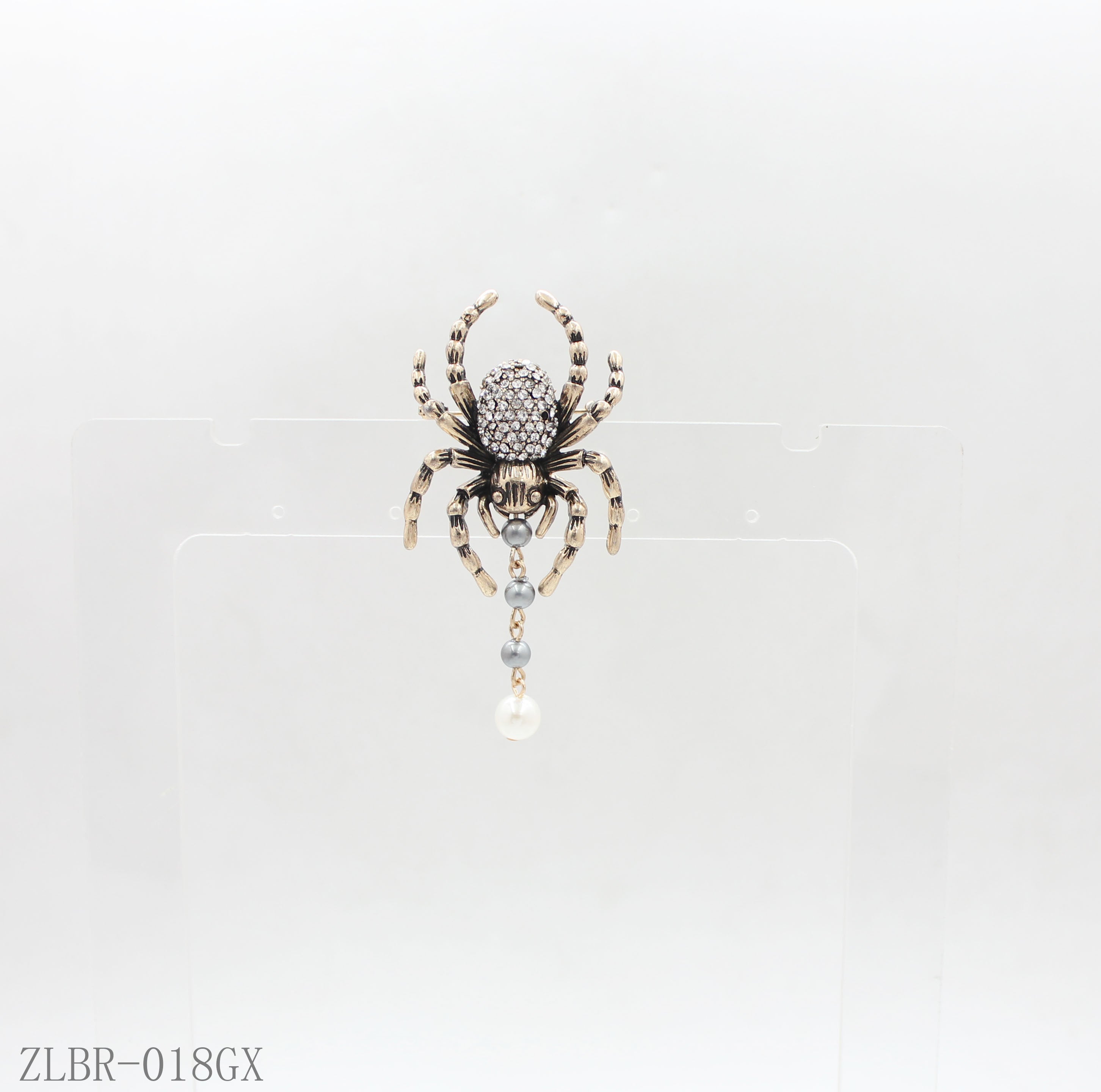 Custom Crystal Spider Brooch | Wholesale Jewelry Manufacturer Vintage Spider Brooch
