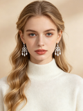Silver-Tone Metal Earrings