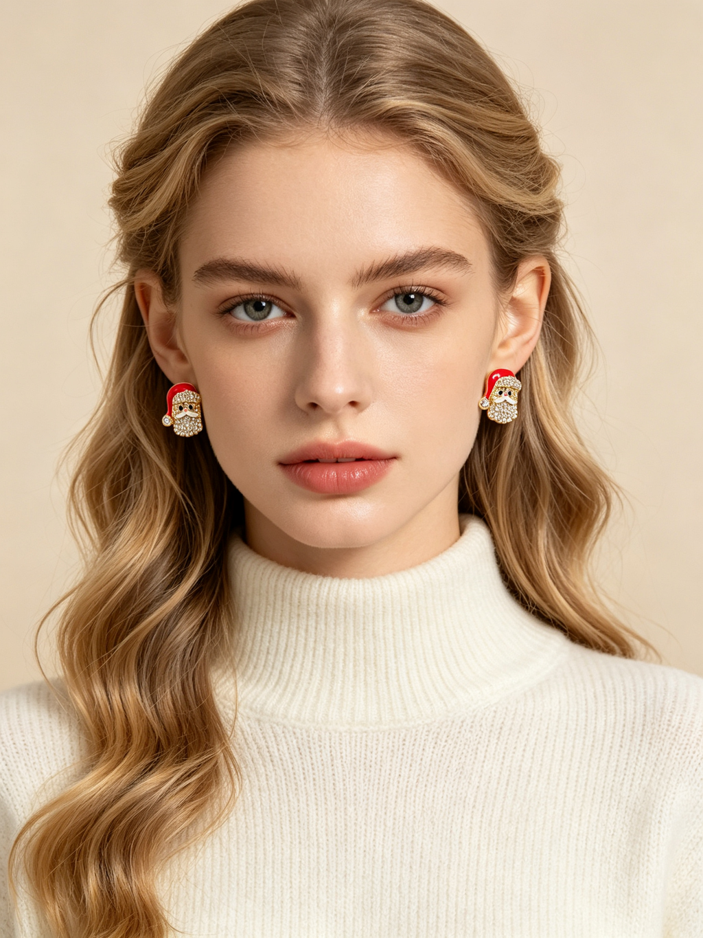 Glass Stone Earrings