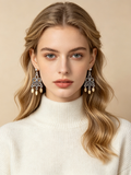 Brushed Silver & Gold Earrings